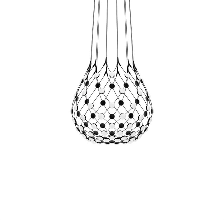 Mesh Pendelleuchte Ø80 / 1 m Kabel, schwarz